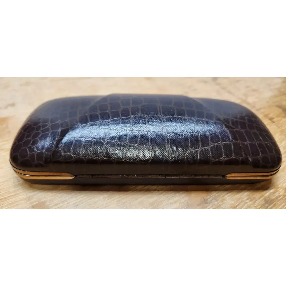 Vintage Sheaffer Faux Gator Hard Shell Case Only For Pen And Pencil Set